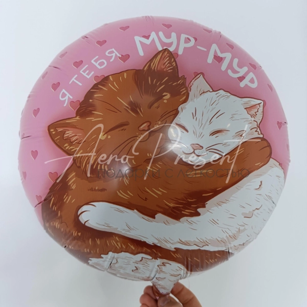 Фольгированный шар "У меня к тебе Мур-Мур"